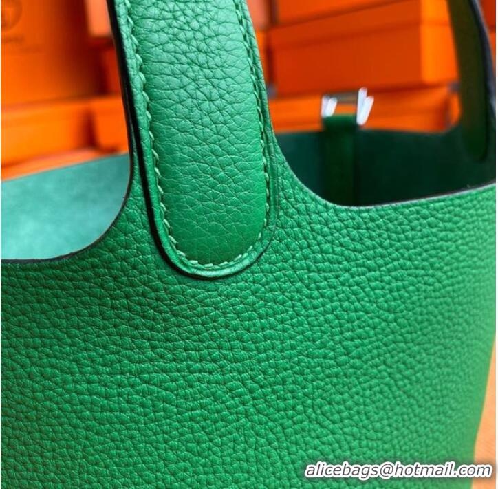 Low Cost Hermes Picotin Lock Bags Original togo Leather PL3388 green