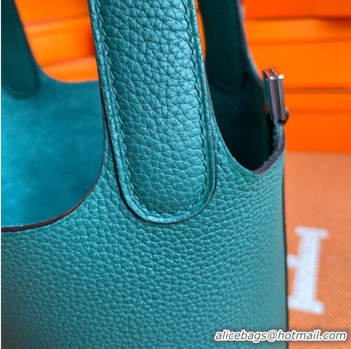 Well Crafted Hermes Picotin Lock Bags Original togo Leather PL3388 blackish green