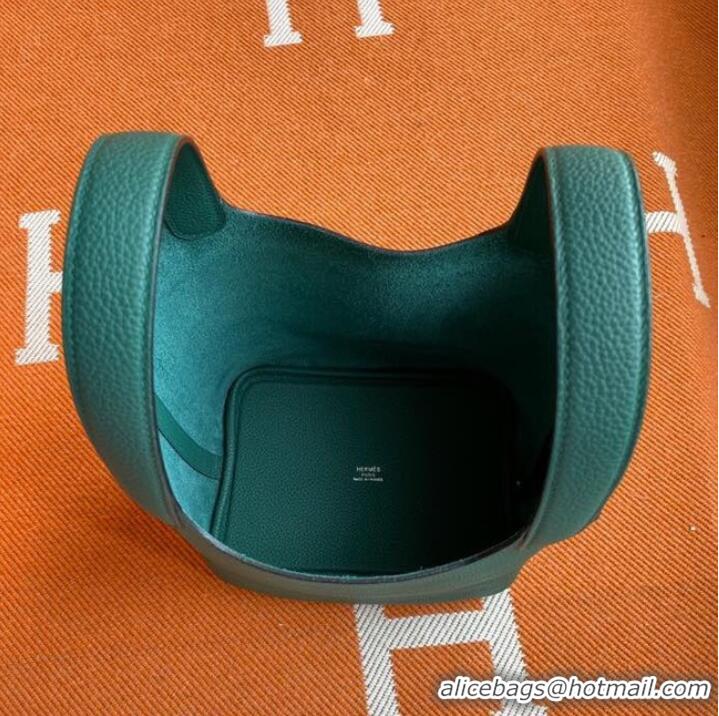 Well Crafted Hermes Picotin Lock Bags Original togo Leather PL3388 blackish green