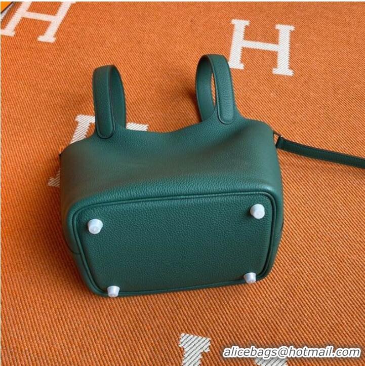 Well Crafted Hermes Picotin Lock Bags Original togo Leather PL3388 blackish green