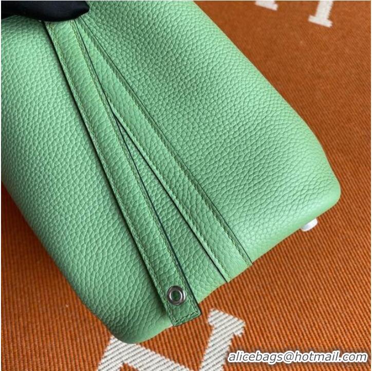 Popular Style Hermes Picotin Lock Bags Original togo Leather PL3388 light green