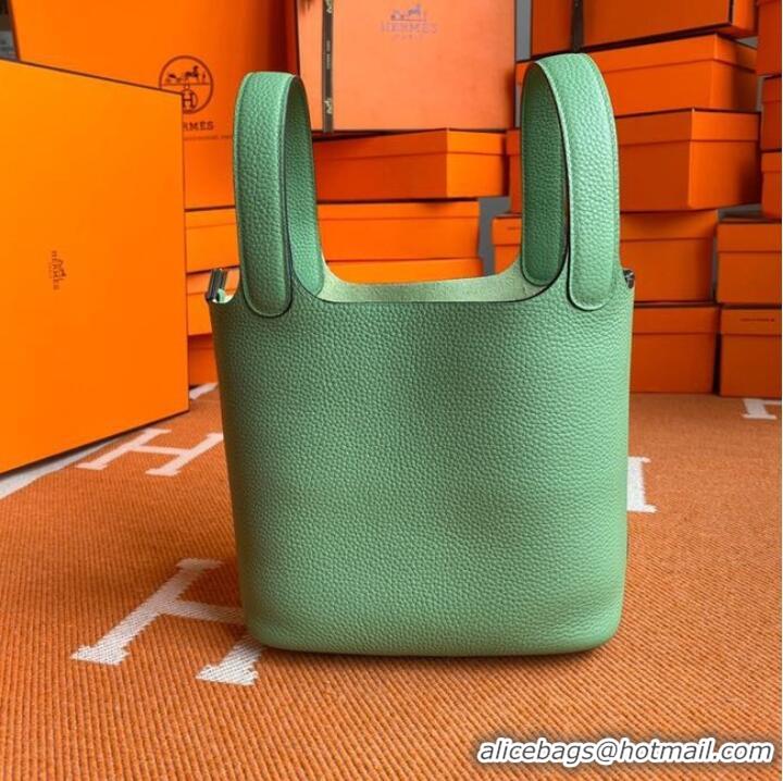 Popular Style Hermes Picotin Lock Bags Original togo Leather PL3388 light green