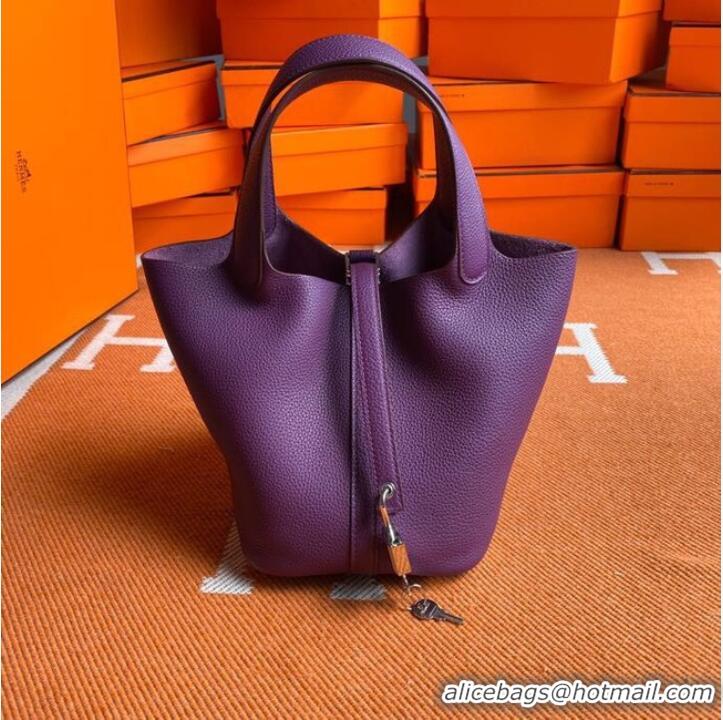 Cheapest Hermes Picotin Lock Bags Original togo Leather PL3388 purple