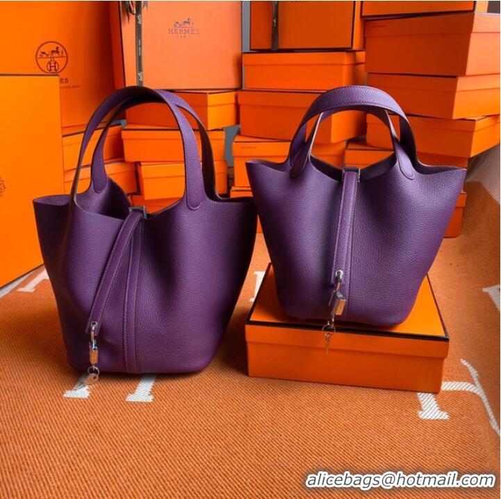 Cheapest Hermes Picotin Lock Bags Original togo Leather PL3388 purple