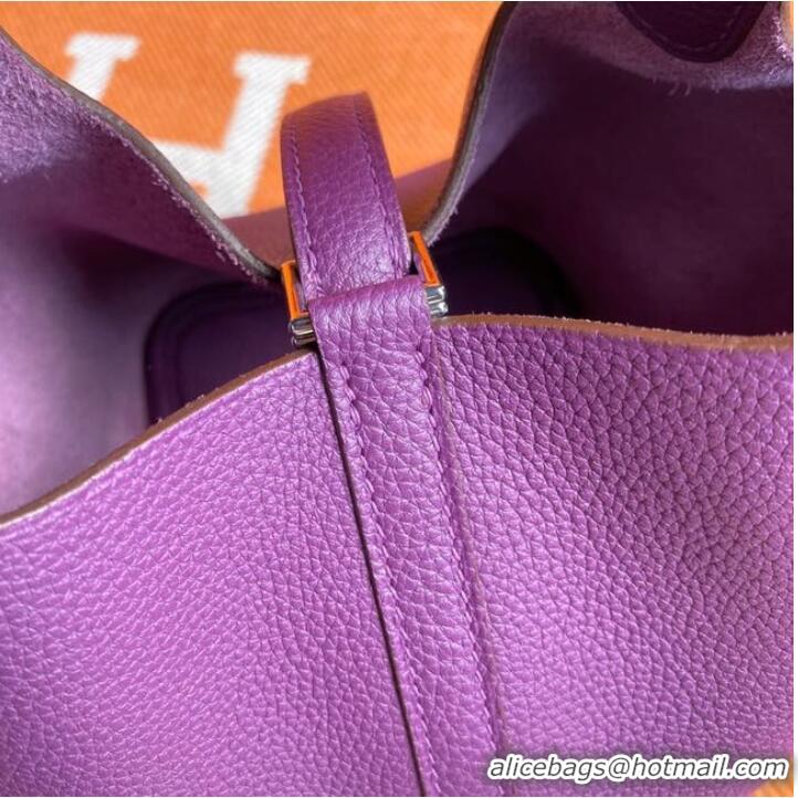 Cheapest Hermes Picotin Lock Bags Original togo Leather PL3388 purple