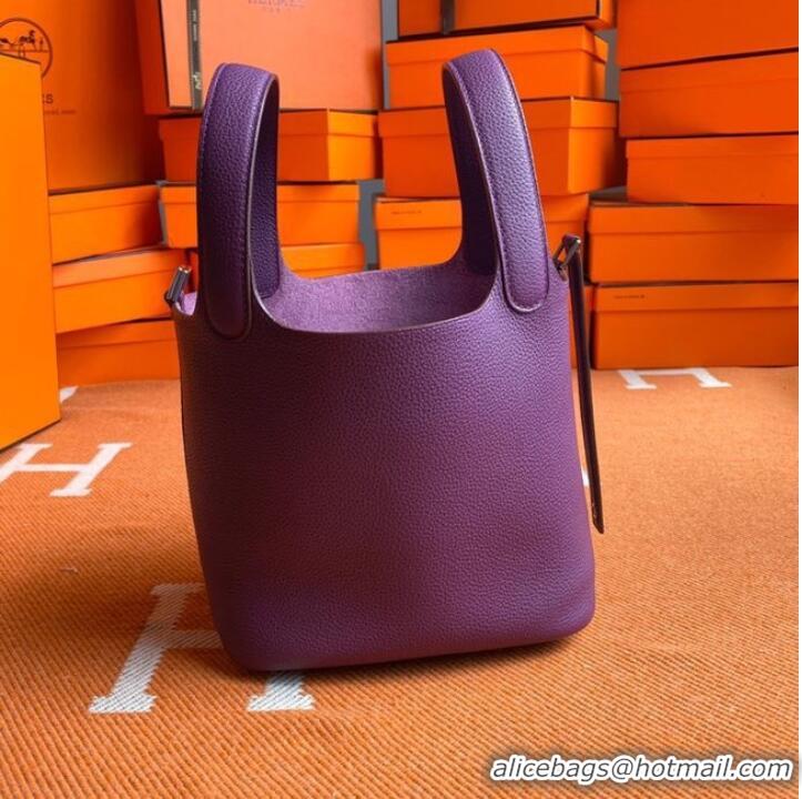 Cheapest Hermes Picotin Lock Bags Original togo Leather PL3388 purple