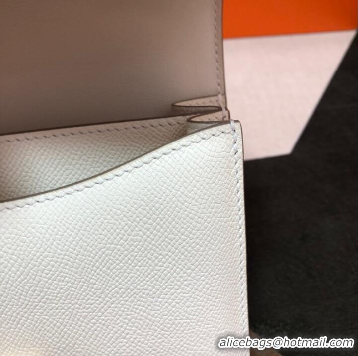 Good Quality Hermes Original Espom Leather Constance Bag 5333 white