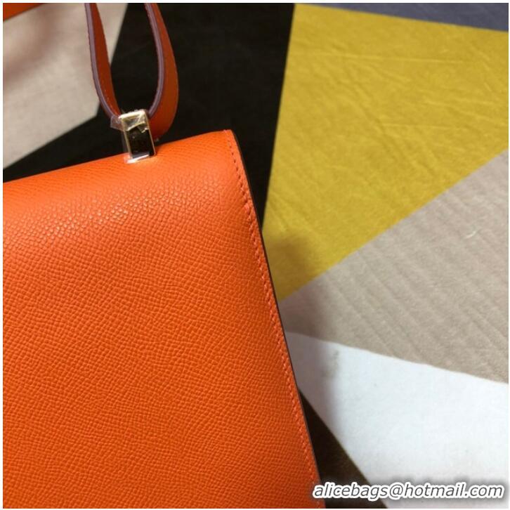 Well Crafted Hermes Original Espom Leather Constance Bag 5333 orange