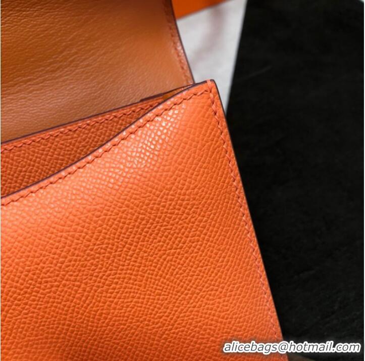 Well Crafted Hermes Original Espom Leather Constance Bag 5333 orange