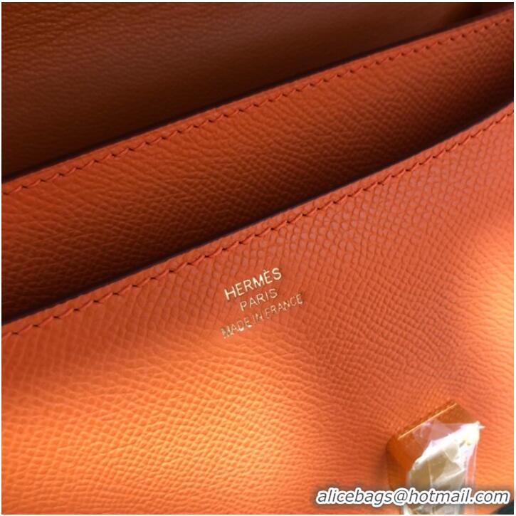 Well Crafted Hermes Original Espom Leather Constance Bag 5333 orange