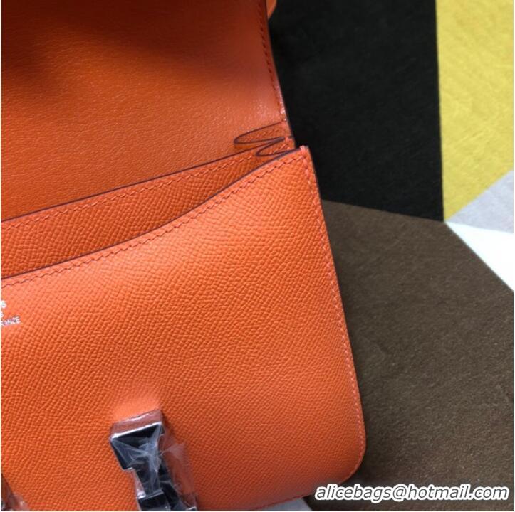 Well Crafted Hermes Original Espom Leather Constance Bag 5333 orange