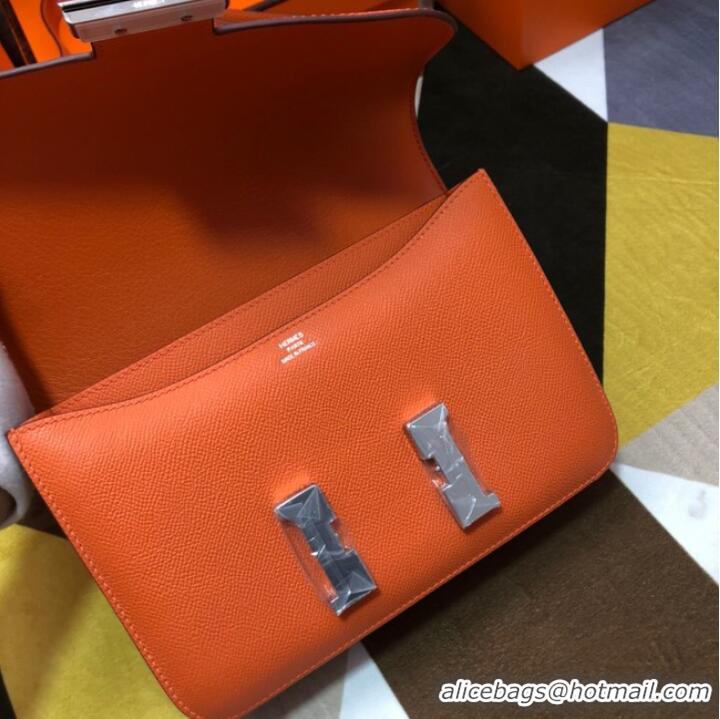 Well Crafted Hermes Original Espom Leather Constance Bag 5333 orange