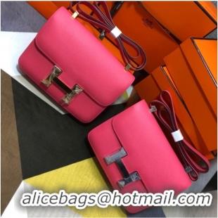 Shop Promotional Hermes Original Espom Leather Constance Bag 5333 Lipstick Pink