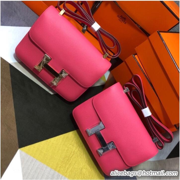 Shop Promotional Hermes Original Espom Leather Constance Bag 5333 Lipstick Pink