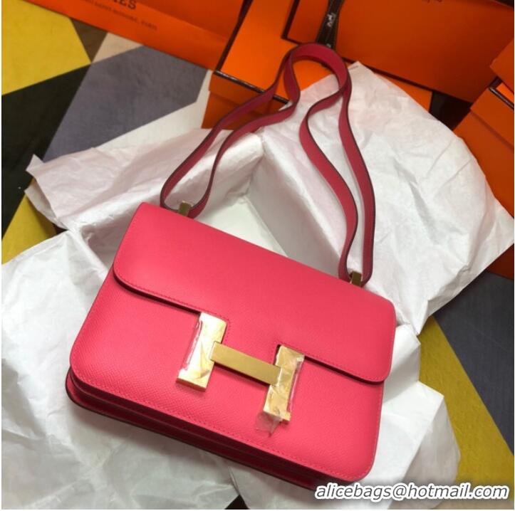 Shop Promotional Hermes Original Espom Leather Constance Bag 5333 Lipstick Pink