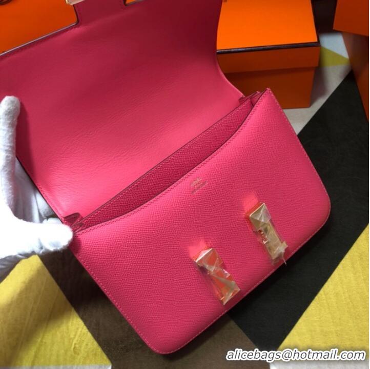 Shop Promotional Hermes Original Espom Leather Constance Bag 5333 Lipstick Pink