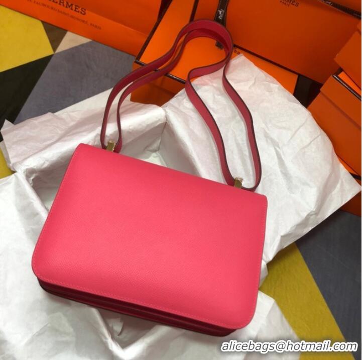 Shop Promotional Hermes Original Espom Leather Constance Bag 5333 Lipstick Pink