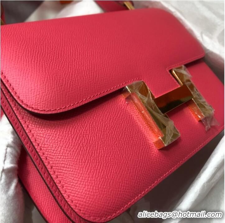 Shop Promotional Hermes Original Espom Leather Constance Bag 5333 Lipstick Pink