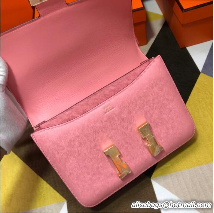 Discount Hermes Original Espom Leather Constance Bag 5333 Pink