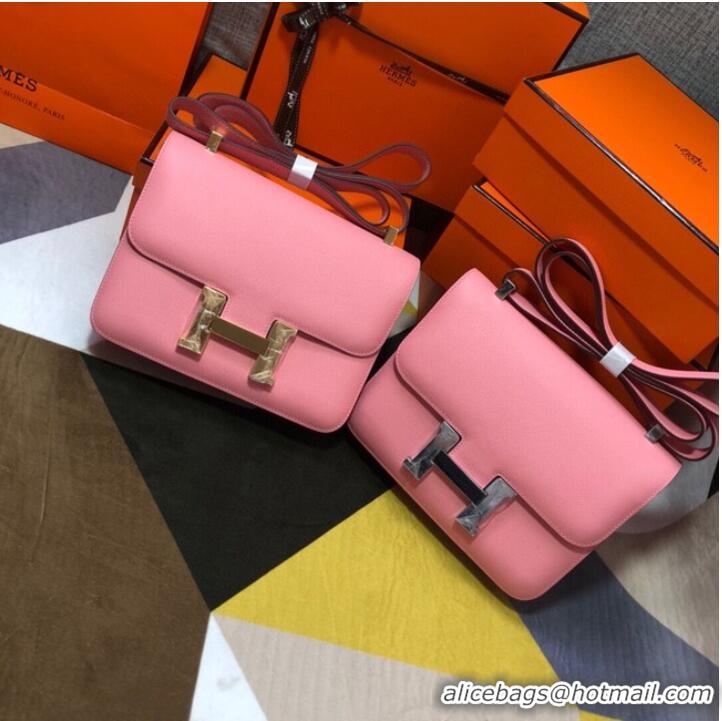 Discount Hermes Original Espom Leather Constance Bag 5333 Pink