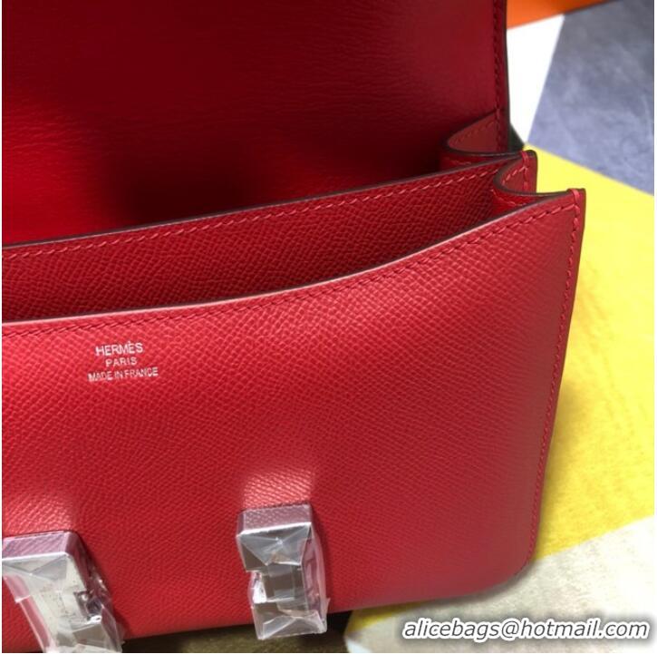 Grade Quality Hermes Original Espom Leather Constance Bag 5333 red