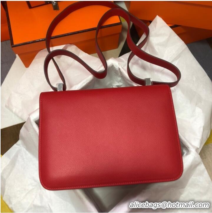 Grade Quality Hermes Original Espom Leather Constance Bag 5333 red