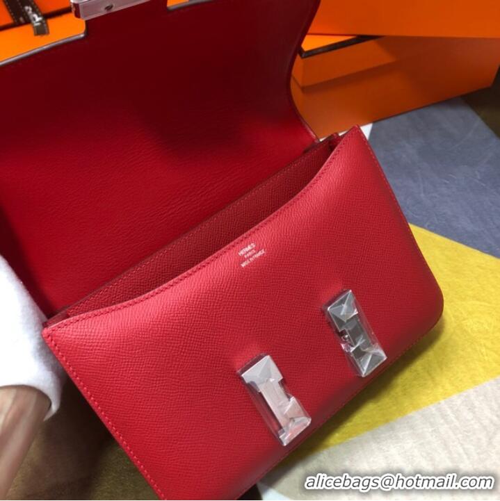 Grade Quality Hermes Original Espom Leather Constance Bag 5333 red