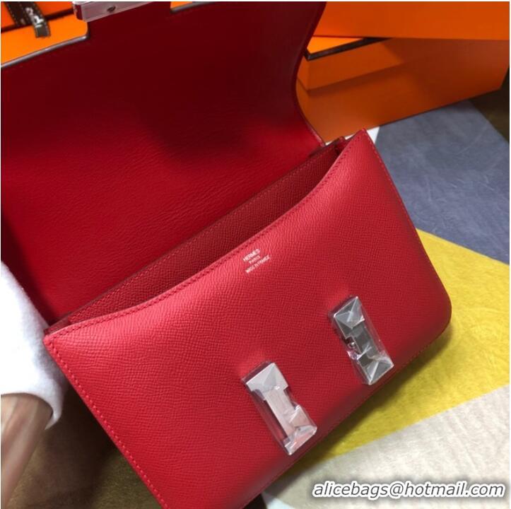 Grade Quality Hermes Original Espom Leather Constance Bag 5333 red