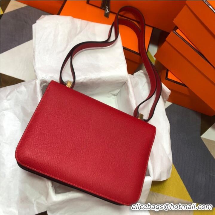 Grade Quality Hermes Original Espom Leather Constance Bag 5333 red