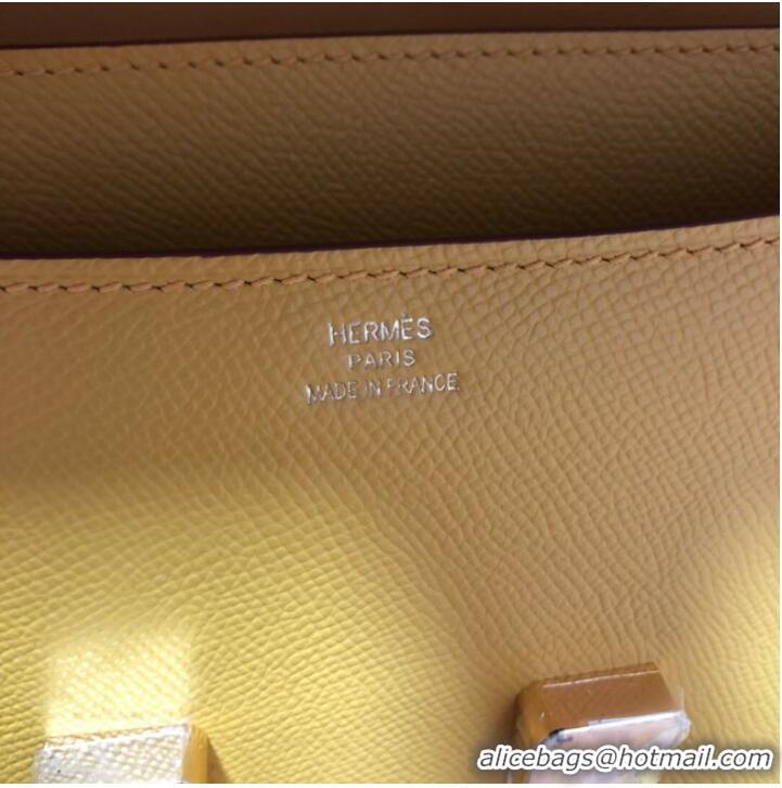 Cheapest Hermes Original Espom Leather Constance Bag 5333 yellow