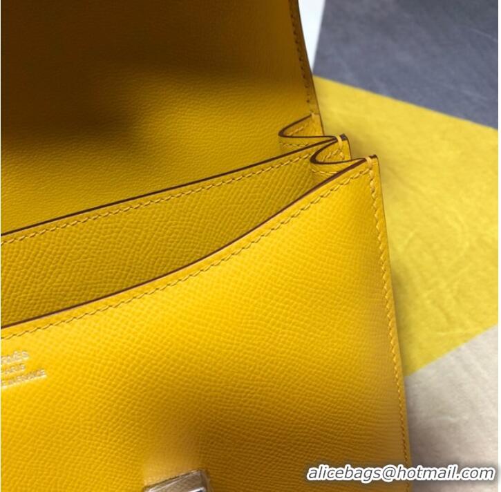 Cheapest Hermes Original Espom Leather Constance Bag 5333 yellow