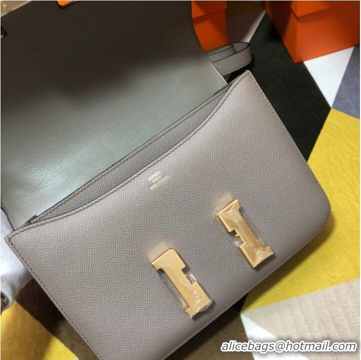 Good Product Hermes Original Espom Leather Constance Bag 5333 gray