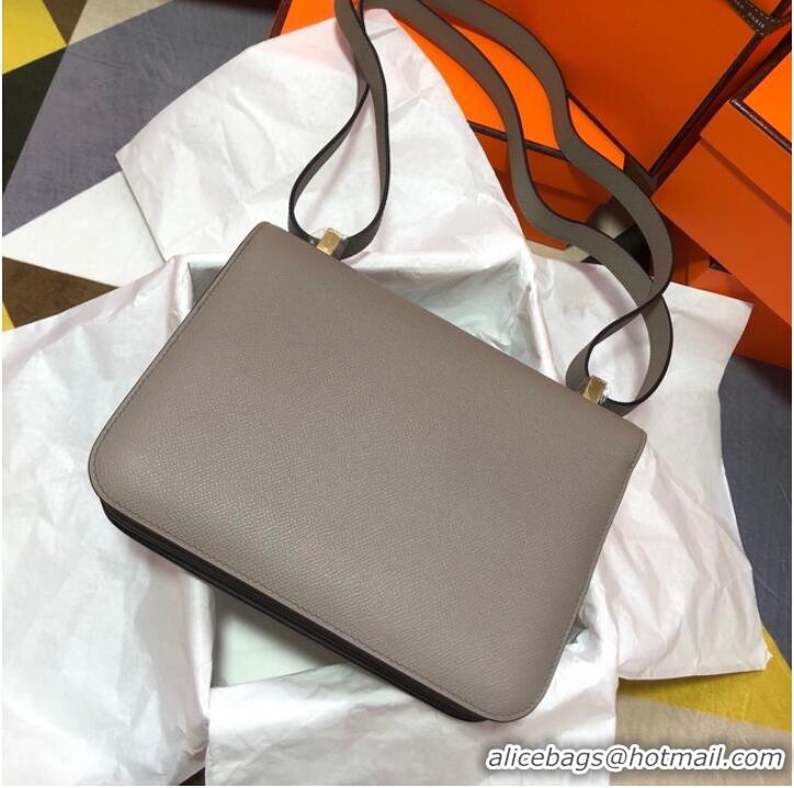 Good Product Hermes Original Espom Leather Constance Bag 5333 gray