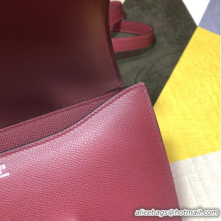 Promotional Hermes Original Espom Leather Constance Bag 5333 claret