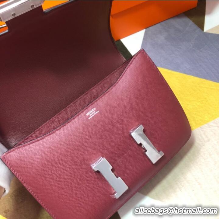 Promotional Hermes Original Espom Leather Constance Bag 5333 claret