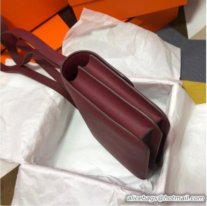 Promotional Hermes Original Espom Leather Constance Bag 5333 claret