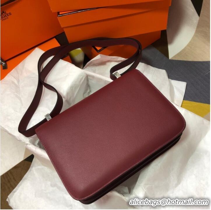 Promotional Hermes Original Espom Leather Constance Bag 5333 claret