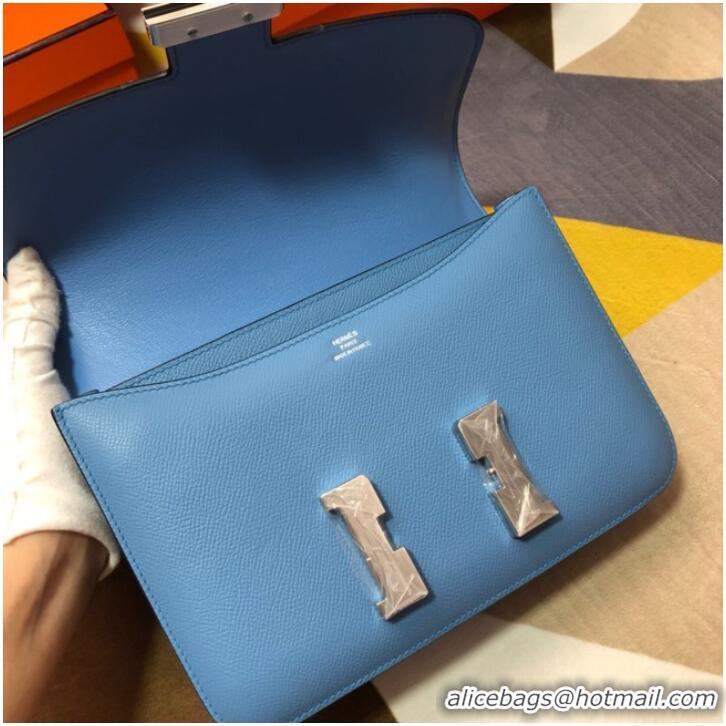 Youthful Hermes Original Espom Leather Constance Bag 5333 blue