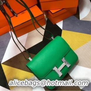 Luxurious Hermes Original Espom Leather Constance Bag 5333 green