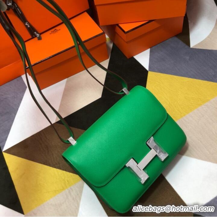 Luxurious Hermes Original Espom Leather Constance Bag 5333 green