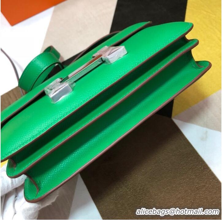 Luxurious Hermes Original Espom Leather Constance Bag 5333 green