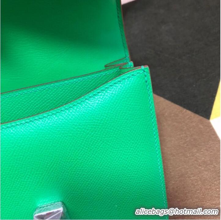 Luxurious Hermes Original Espom Leather Constance Bag 5333 green