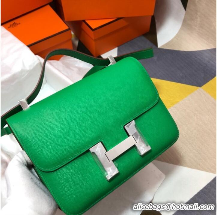 Luxurious Hermes Original Espom Leather Constance Bag 5333 green