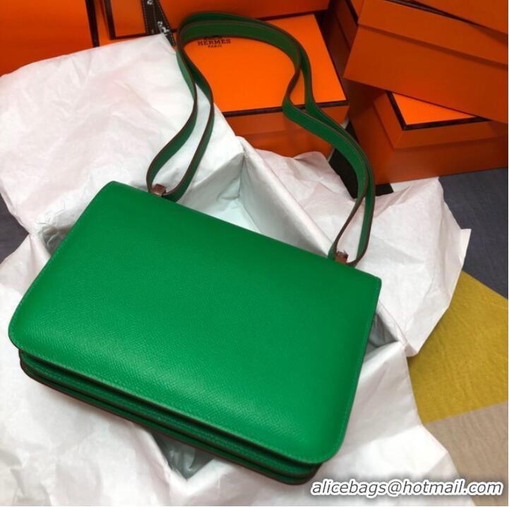 Luxurious Hermes Original Espom Leather Constance Bag 5333 green