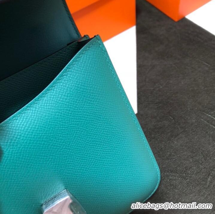 Top Quality Hermes Original Espom Leather Constance Bag 5333 blackish green