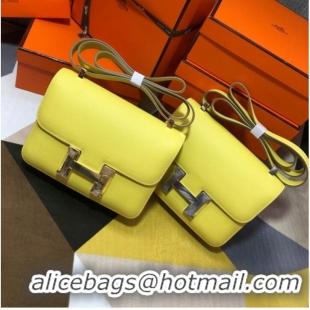 Market Sells Hermes Original Espom Leather Constance Bag 5333 Lemon