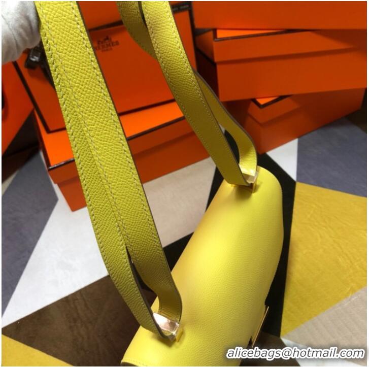 Market Sells Hermes Original Espom Leather Constance Bag 5333 Lemon