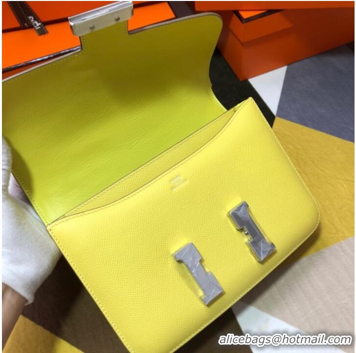 Market Sells Hermes Original Espom Leather Constance Bag 5333 Lemon