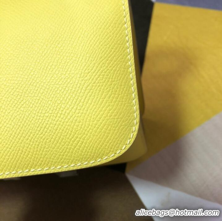 Market Sells Hermes Original Espom Leather Constance Bag 5333 Lemon