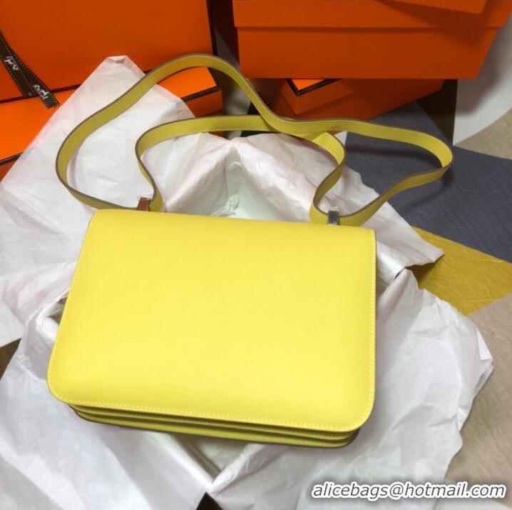 Market Sells Hermes Original Espom Leather Constance Bag 5333 Lemon